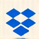 Dropbox logotipo vizualizacija