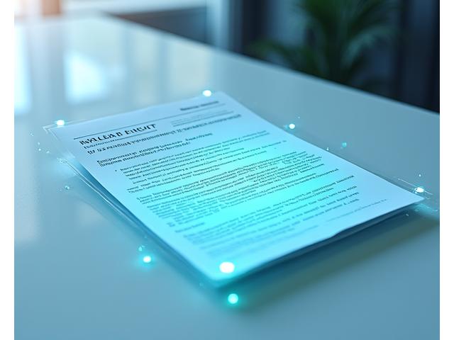 OCR technologijos demonstracija, rodanti popierinio dokumento virsmą į skaitmeninį, ieškomą tekstą su 99.5% tikslumu